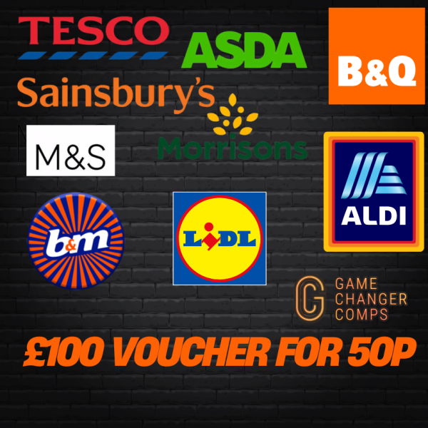 £100 SHOPPING VOUCHER FOR 50P
