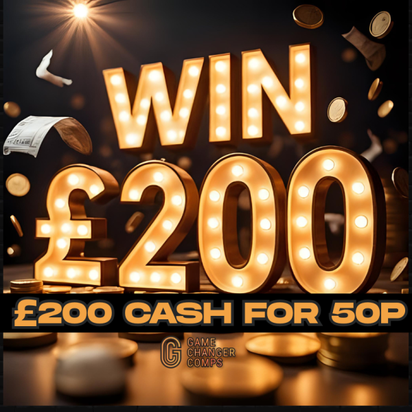 WIN £200 CASH FOR 50P