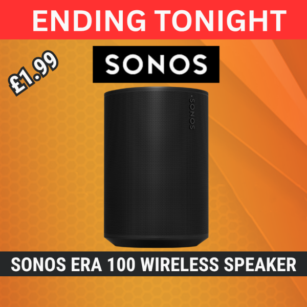 SONOS Era 100 Wireless Multi-room Speaker with Amazon Alexa - Black