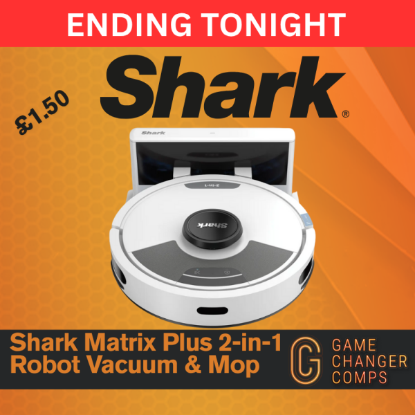 SHARK MATRIX PLUS 2-in-1 ROBOT VACUUM + MOP RV2620WDUKWH