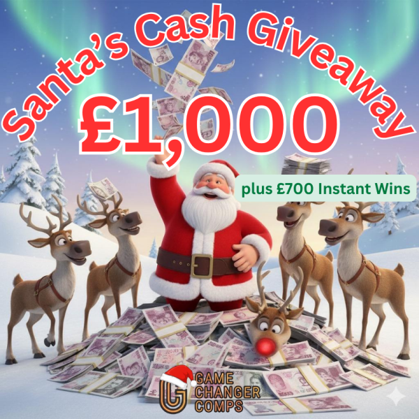 Santa's £1,000 Cash + £700 Instant Wins 🎅🏼