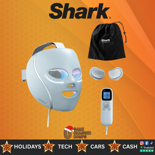 Shark Beauty CryoGlow Eye Cooling and LED Anti-Ageing and Blemish Repair Mask - Blue Frost