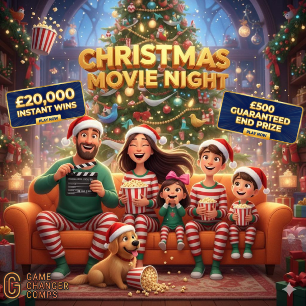 🍿🎬 Christmas Movie Night- £20,000 Instant Wins PLUS £500 End Prize  🍿🎬