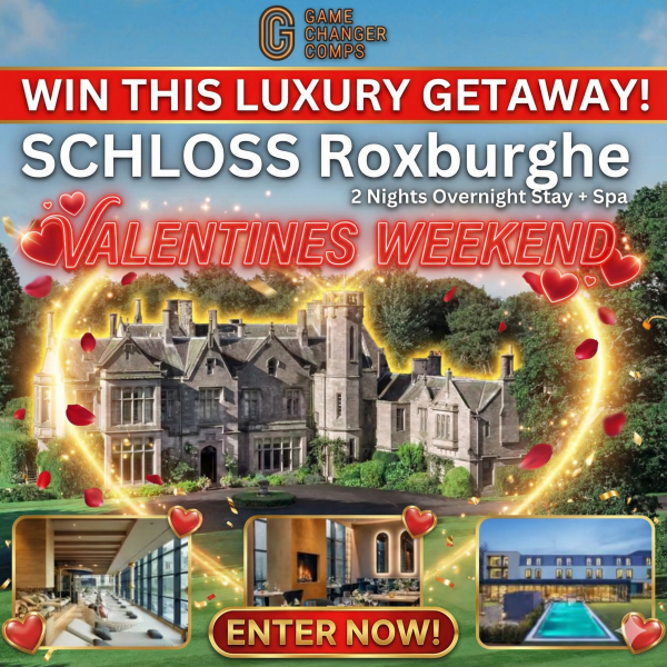 Schloss Roxburghe Valentines Weekend with Spa Access ❤️ - EARLY BIRD QUANTITY DISCOUNTS ARE LIMITED!
