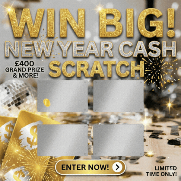 £3,000 Scratch & Win New Year Cash