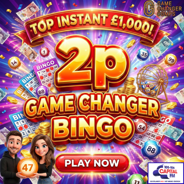 2p Game Changer BINGO - £7,500 prize pot