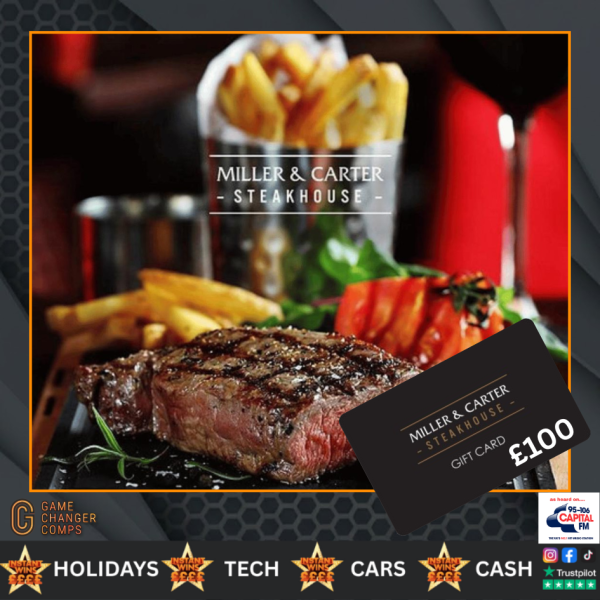 £100 Miller & Carter Steakhouse Voucher
