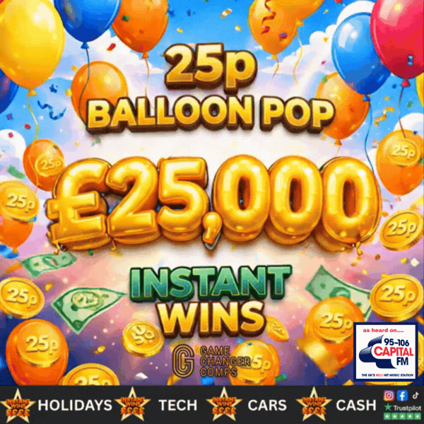 The 25p Balloon Pop - £25,000 Instant Wins 🎈